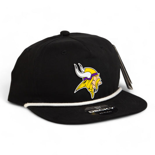 Minnesota Vikings 3D Classic Rope Hat- Black/ White