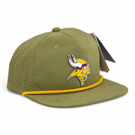 Minnesota Vikings 3D Perforated Rope Hat- Loden/ Amber