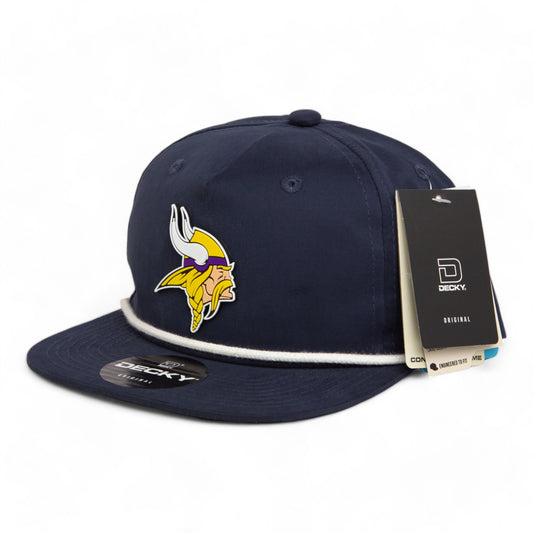 Minnesota Vikings 3D Classic Rope Hat- Navy/ White