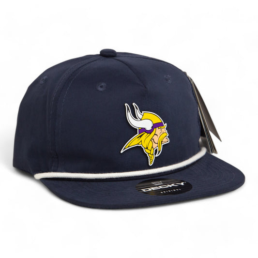 Minnesota Vikings 3D Classic Rope Hat- Navy/ White