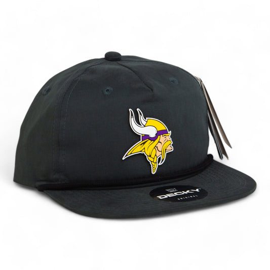 Minnesota Vikings 3D Classic Rope Hat- Charcoal/ Black