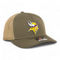 Minnesota Vikings 3D Snapback Trucker Hat- Loden/ Tan