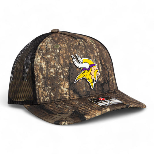 Minnesota Vikings 3D Snapback Trucker Hat- Realtree Timber/ Black