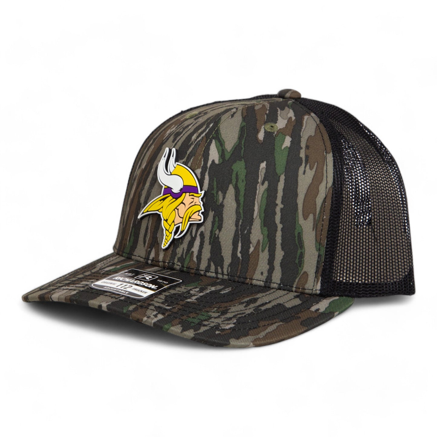 Minnesota Vikings 3D Snapback Trucker Hat- Realtree Original/ Black