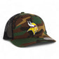 Minnesota Vikings 3D YP Snapback Trucker Hat- Army Camo/ Black