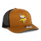 Minnesota Vikings 3D Snapback Trucker Hat- Caramel/ Black