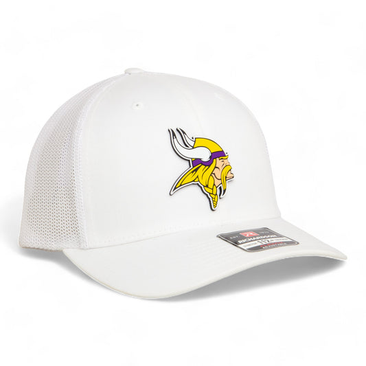 Minnesota Vikings 3D Snapback Trucker Hat- White