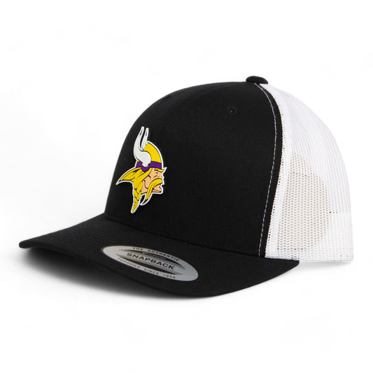 Minnesota Vikings 3D YP Snapback Trucker Hat- Black/ White