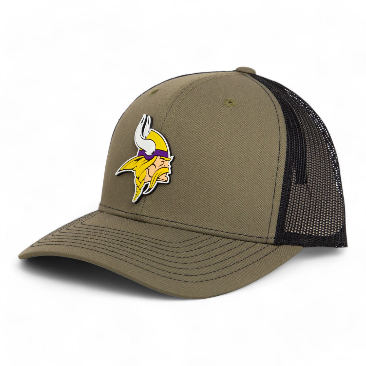 Minnesota Vikings 3D Snapback Trucker Hat- Loden/ Black