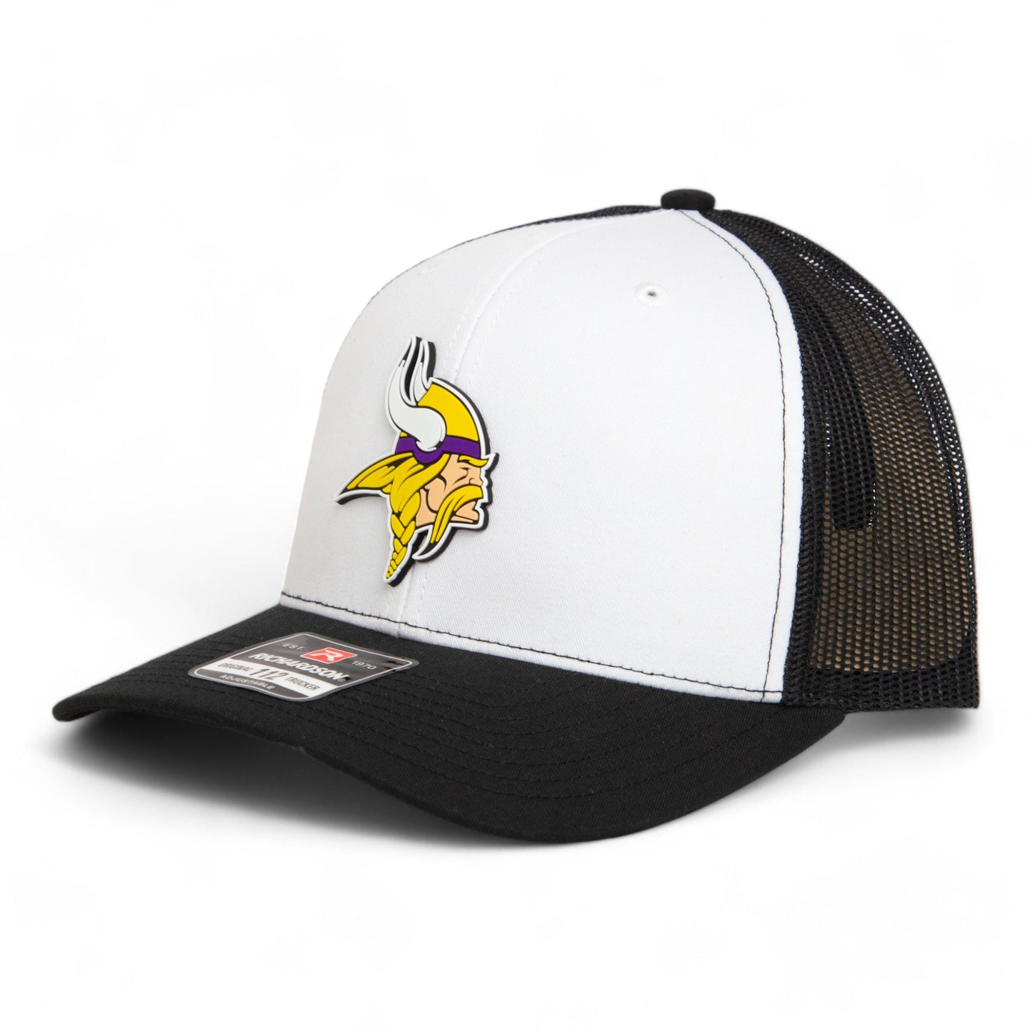 Minnesota Vikings 3D Snapback Trucker Hat- White/ Black