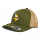 Minnesota Vikings 3D YP Snapback Trucker Hat- Moss/ Tan