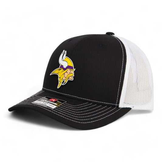 Minnesota Vikings 3D Snapback Trucker Hat- Black/ White