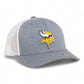 Minnesota Vikings 3D YP Snapback Trucker Hat- Heather Grey/ White