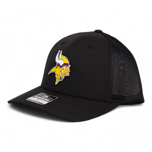 Minnesota Vikings 3D Snapback Trucker Hat- Black