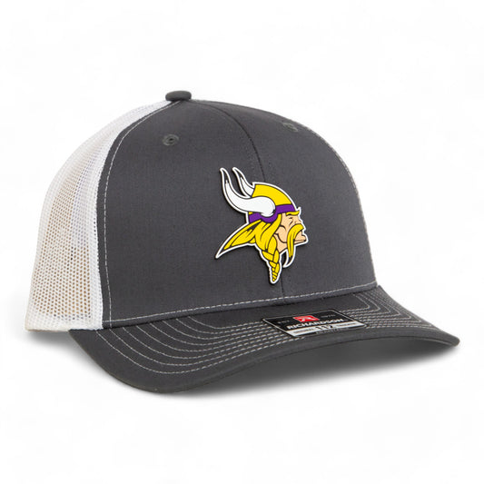 Minnesota Vikings 3D Snapback Trucker Hat- Charcoal/ White