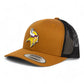 Minnesota Vikings 3D YP Snapback Trucker Hat- Caramel/ Black