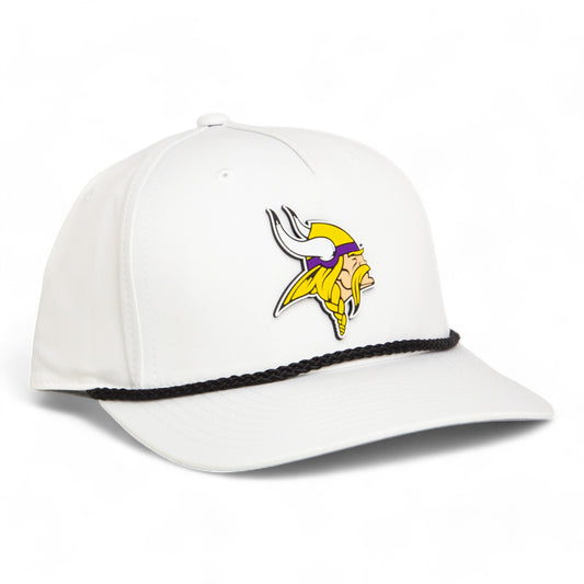 Minnesota Vikings 3D Five Panel Classic Rope Hat- White/ Navy