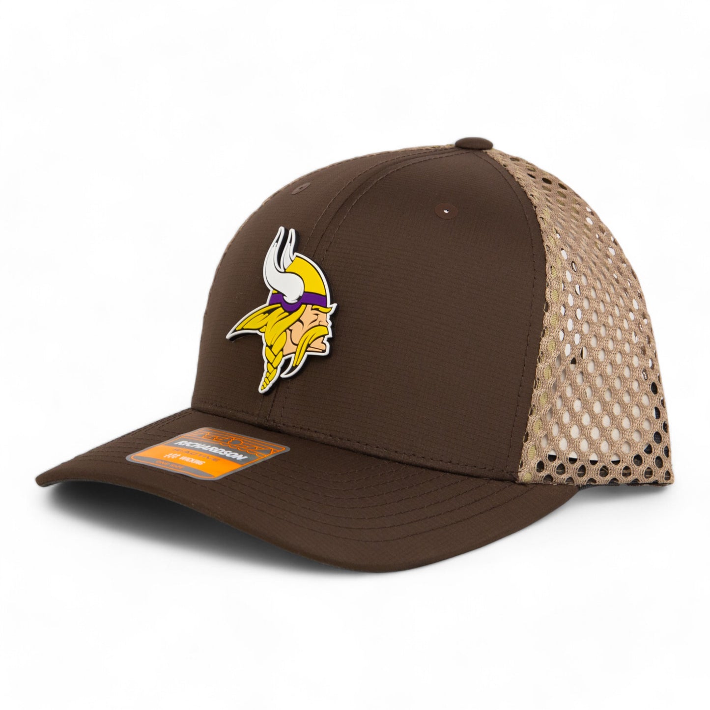 Minnesota Vikings 3D Snapback Tilikum Trucker Hat- Brown/ Tan