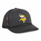 Minnesota Vikings 3D Snapback Trucker Rope Hat- Charcoal