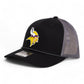 Minnesota Vikings 3D Snapback Trucker Rope Hat- Black/ Charcoal