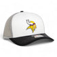 Minnesota Vikings 3D Snapback Trucker Hat- White/ Grey/ Black