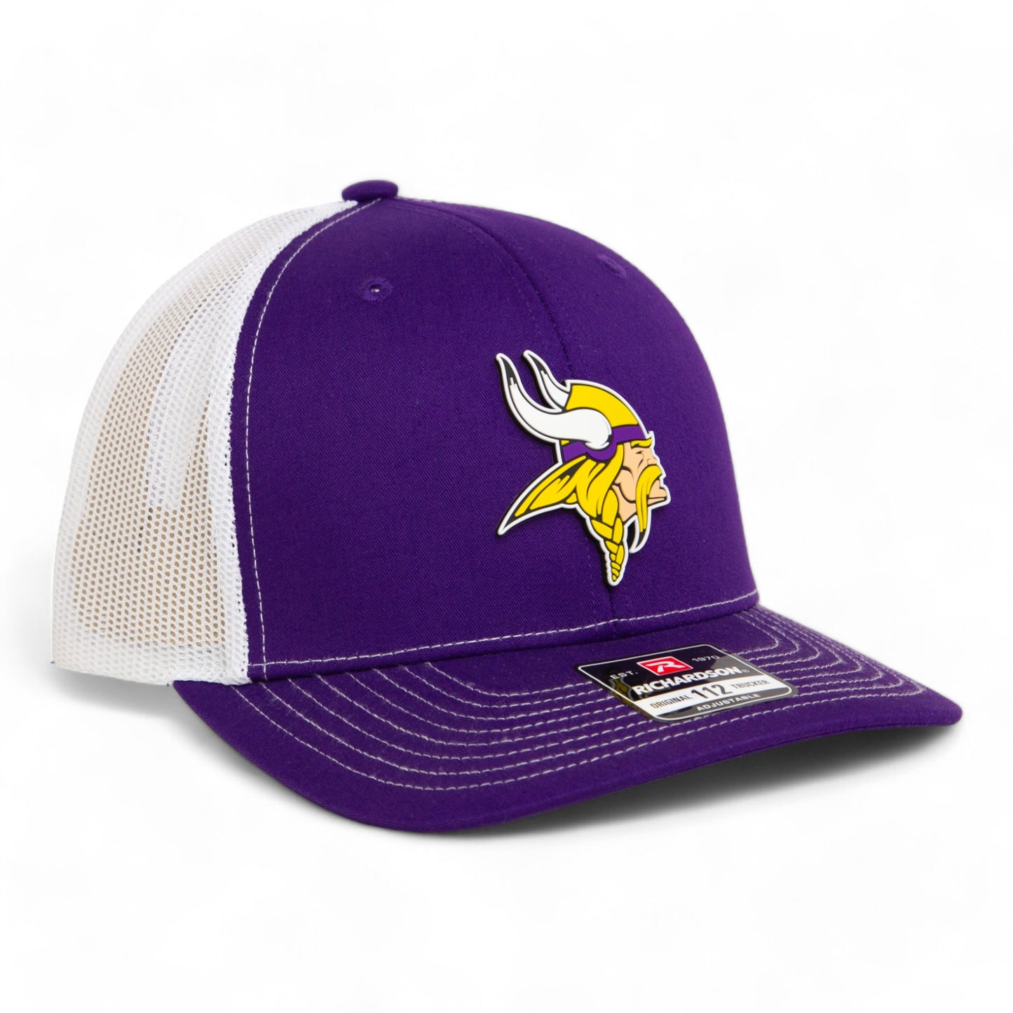 Minnesota Vikings 3D Snapback Trucker Hat- Purple/ White