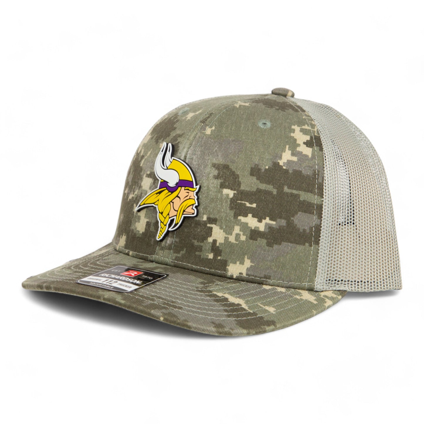 Minnesota Vikings 3D Snapback Trucker Hat- Military Digital Camo