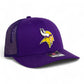 Minnesota Vikings 3D Snapback Trucker Hat- Purple