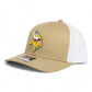 Minnesota Vikings 3D Snapback Trucker Hat- Tan/ White