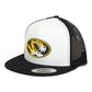 Missouri Tigers 3D YP Snapback Flat Bill Trucker Hat- White/ Black