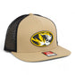 Missouri Tigers 3D Wool Blend Flat Bill Hat- Tan/ Black