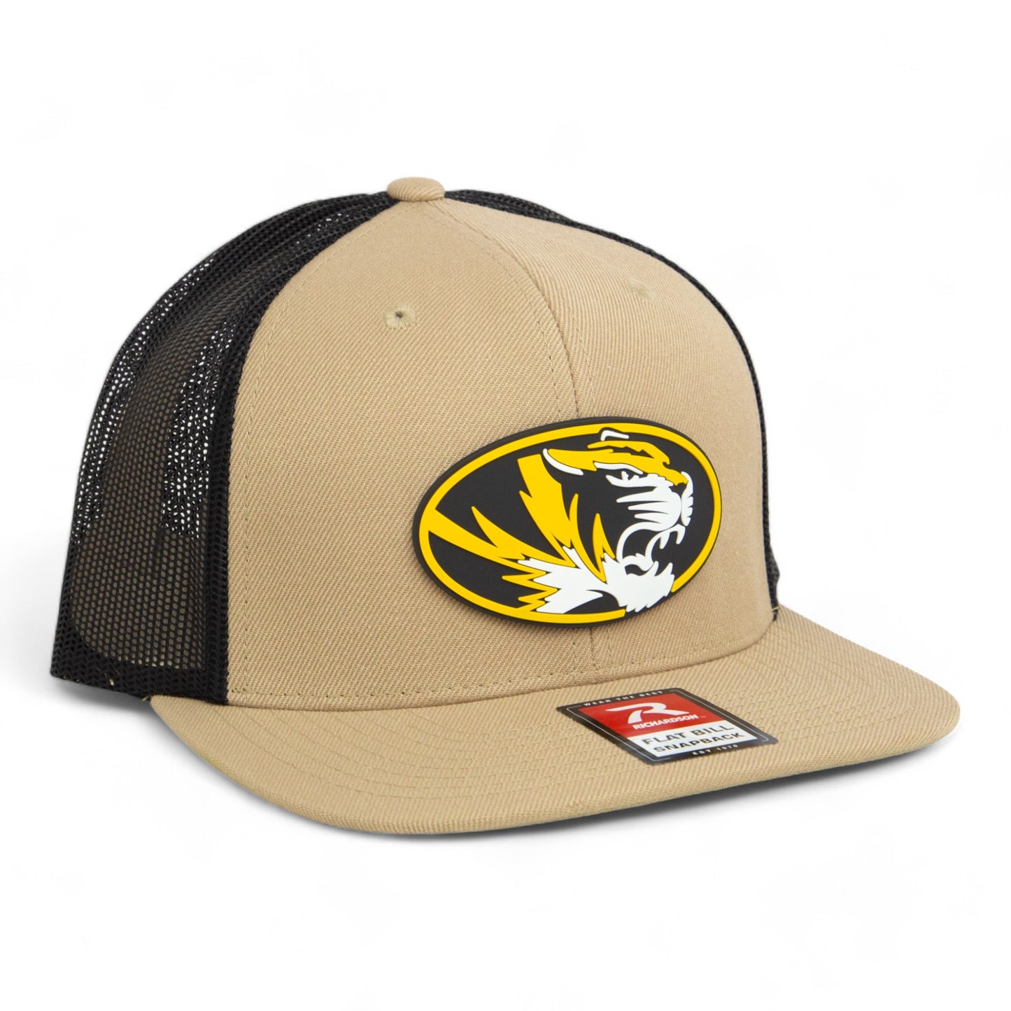 Missouri Tigers 3D Wool Blend Flat Bill Hat- Tan/ Black