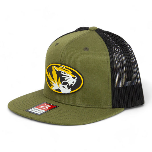 Missouri Tigers 3D Wool Blend Flat Bill Hat- Loden/ Black