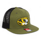 Missouri Tigers 3D Wool Blend Flat Bill Hat- Loden/ Black