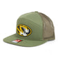 Missouri Tigers 3D Snapback Seven-Panel Flat Bill Trucker Hat- Loden Green