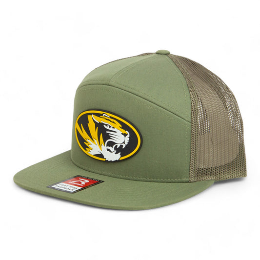 Missouri Tigers 3D Snapback Seven-Panel Flat Bill Trucker Hat- Loden Green