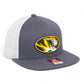 Missouri Tigers 3D Wool Blend Flat Bill Hat- Charcoal/ White