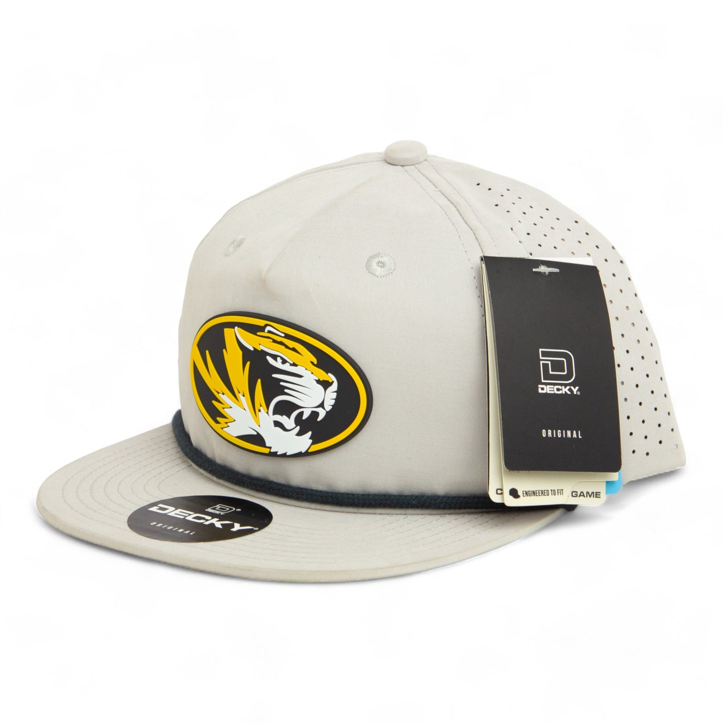 Missouri Tigers 3D Perforated Rope Hat- Grey/ Charcoal