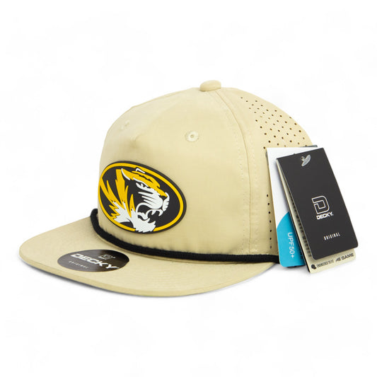 Missouri Tigers 3D Perforated Rope Hat- Birch/ Black