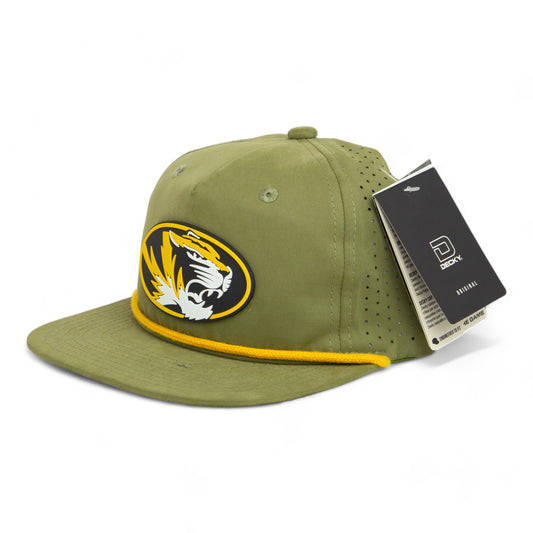 Missouri Tigers 3D Perforated Rope Hat- Loden/ Amber