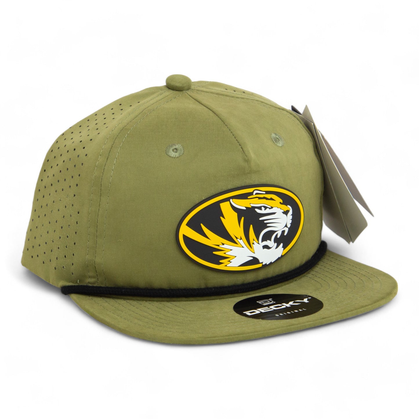 Missouri Tigers 3D Perforated Rope Hat- Loden/ Black