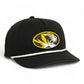 Missouri Tigers 3D Five Panel Classic Rope Hat- Black/ White