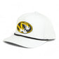 Missouri Tigers 3D Five Panel Classic Rope Hat- White/ Navy