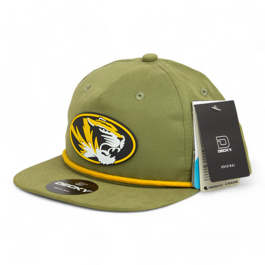 Missouri Tigers 3D Classic Rope Hat- Loden/ Amber