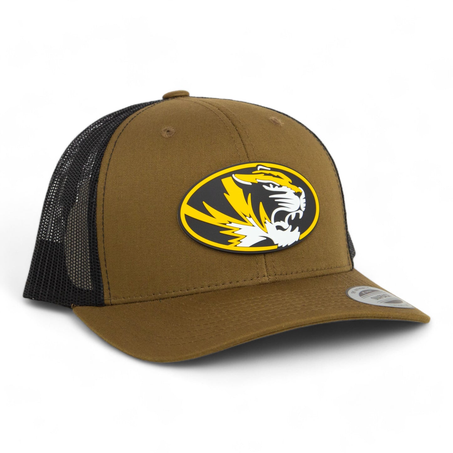 Missouri Tigers 3D YP Snapback Trucker Hat- Coyote/ Black