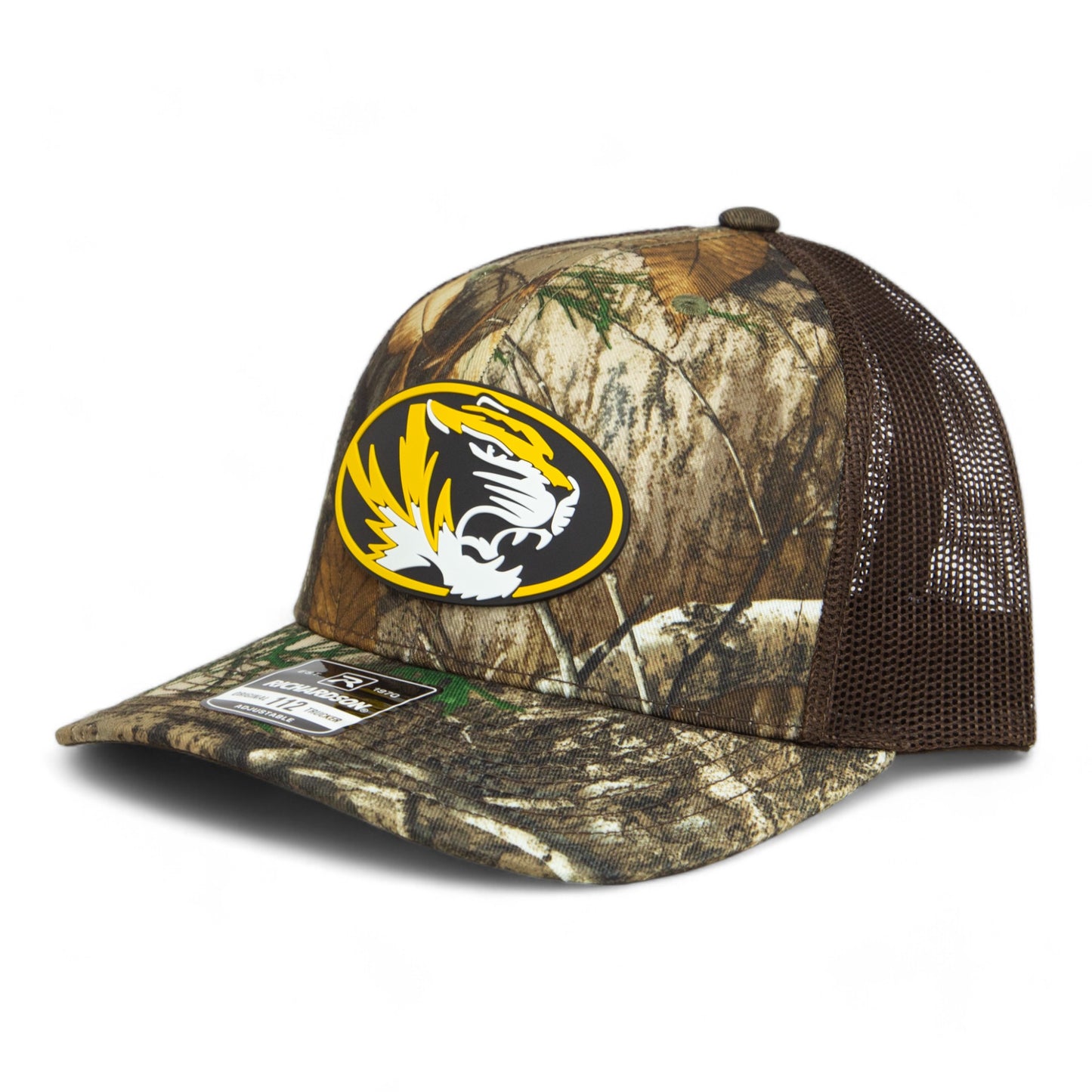 Missouri Tigers 3D Snapback Trucker Hat- Realtree Edge/ Brown