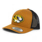 Missouri Tigers 3D YP Snapback Trucker Hat- Caramel/ Black