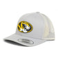 Missouri Tigers 3D YP Snapback Trucker Hat- Silver