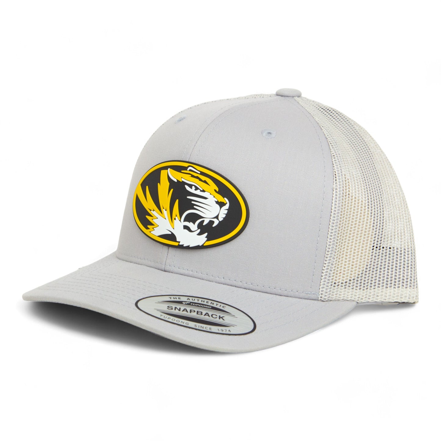 Missouri Tigers 3D YP Snapback Trucker Hat- Silver