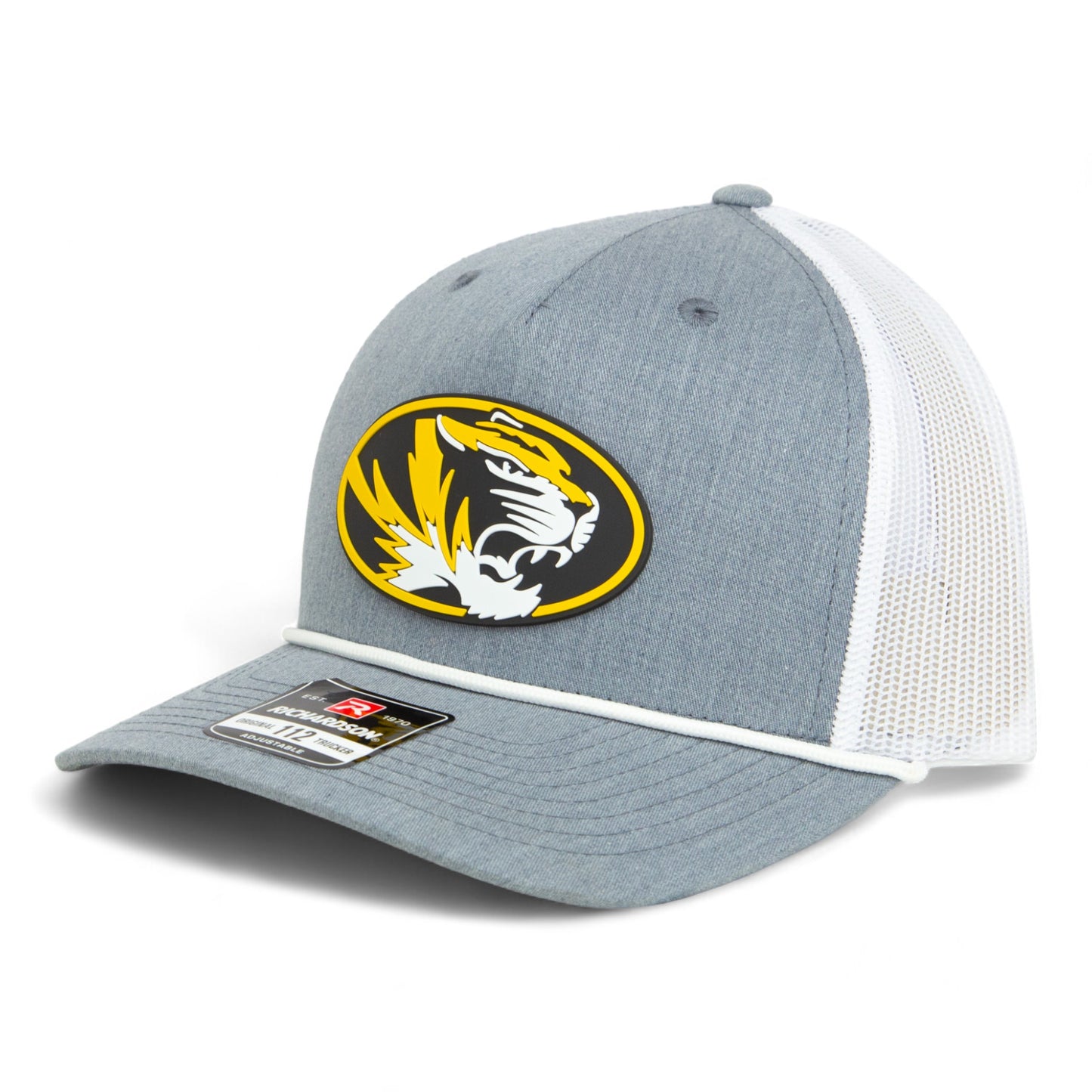 Missouri Tigers 3D Snapback Trucker Rope Hat- Heather Grey/ White